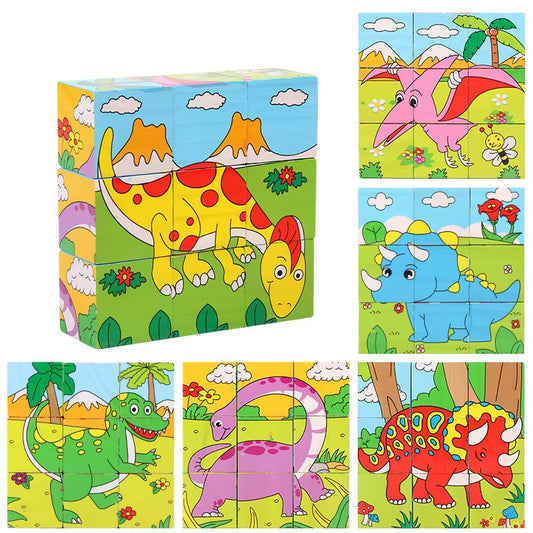 Baby Wooden Jigsaw Puzzles Blocks Toys  