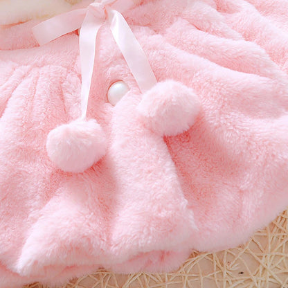 Cute Rabbit Plush Princess Jacket 