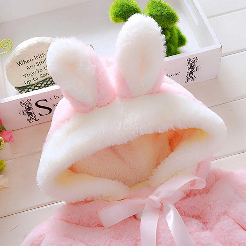 Cute Rabbit Plush Princess Jacket 