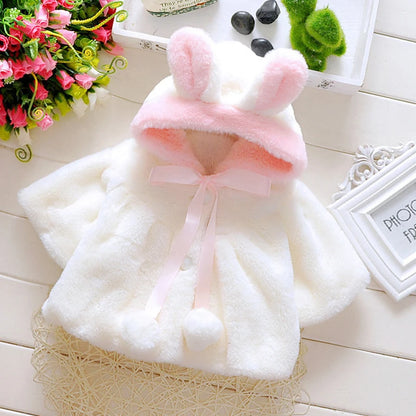 Cute Rabbit Plush Princess Jacket 