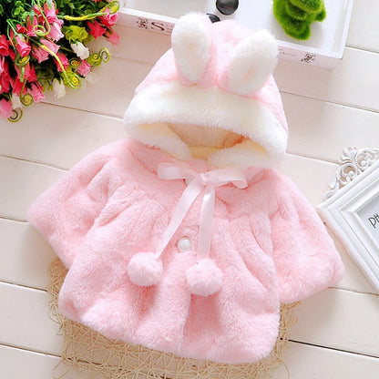 Cute Rabbit Plush Princess Jacket 