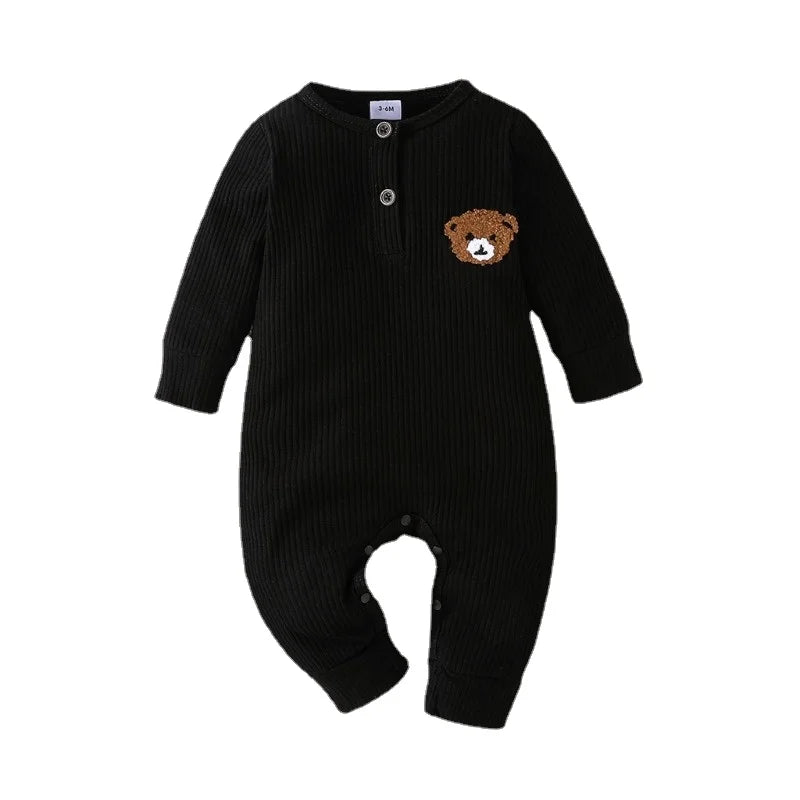 Tiny Button Onesies Long Sleeve Romper 