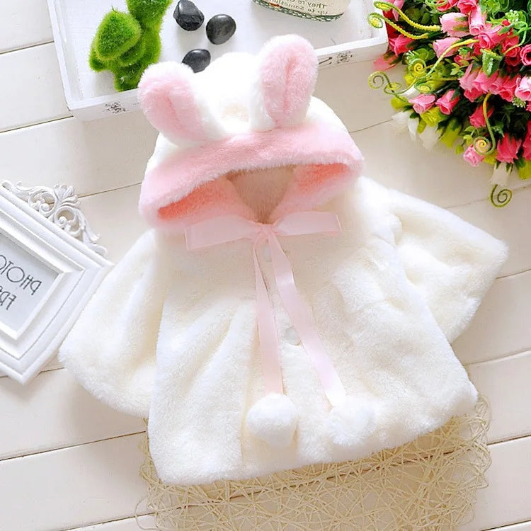 Cute Rabbit Plush Princess Jacket 