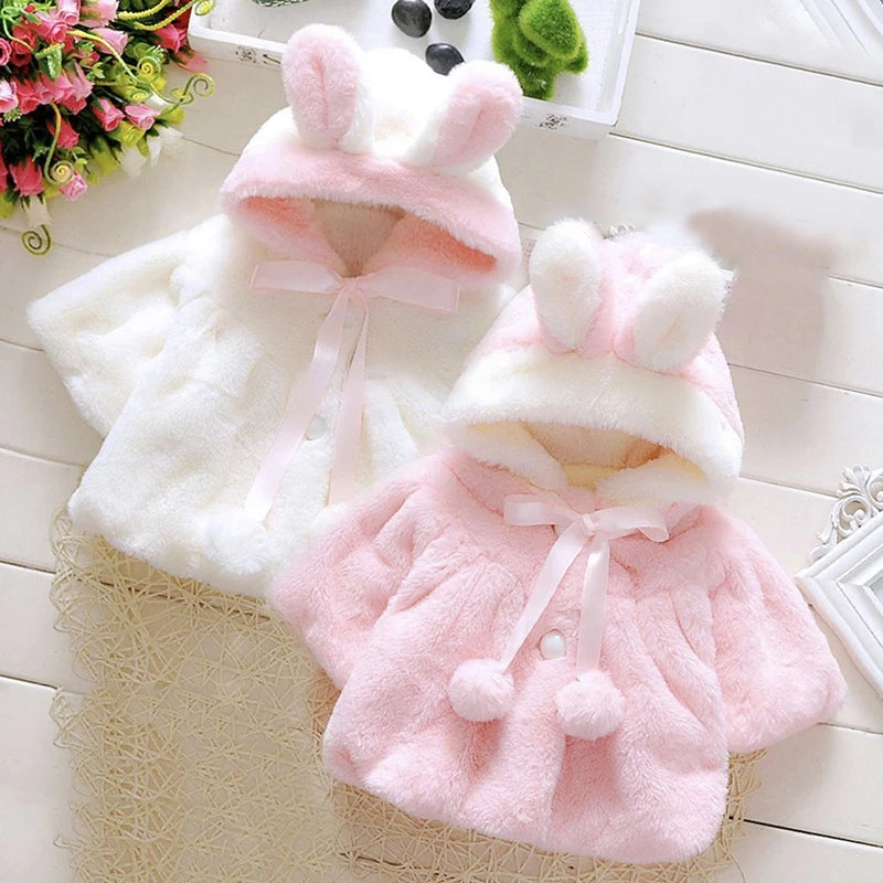 Cute Rabbit Plush Princess Jacket 