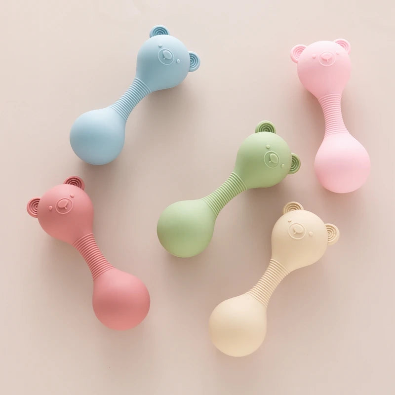 Silicone Rattles Baby Maracas Toys 