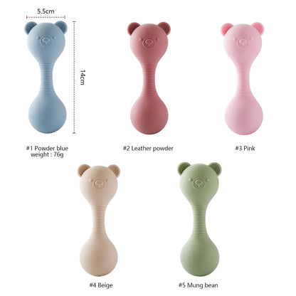 Silicone Rattles Baby Maracas Toys 