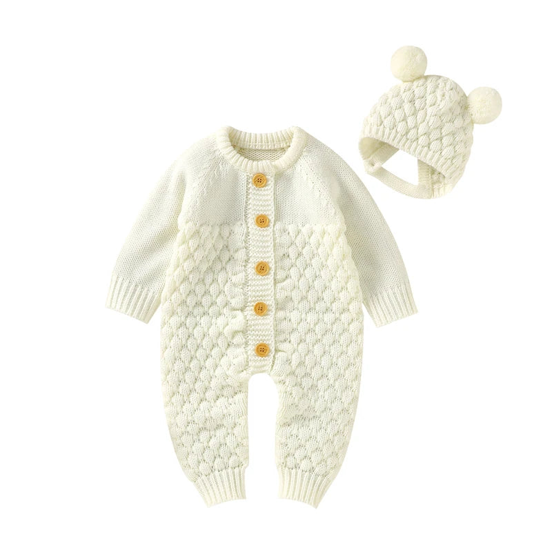 Knitted Newborn Baby Rompers  