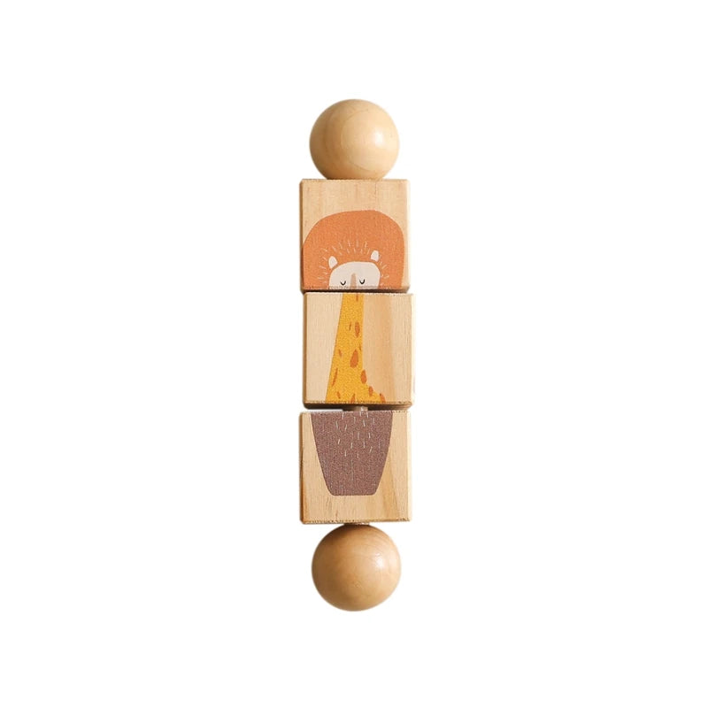 Wooden Baby Rattles Toys 