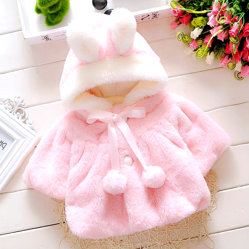 Cute Rabbit Plush Princess Jacket 